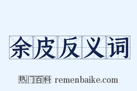 余皮反义词是什么意思的图片